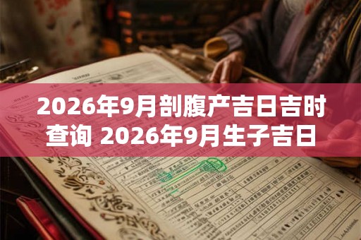 2026年9月剖腹产吉日吉时查询 2026年9月生子吉日 2026年9月剖腹产吉日吉时查询 2026年9月生子吉日