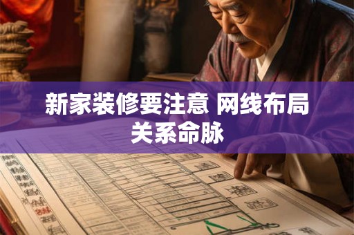 新家装修要注意 网线布局关系命脉