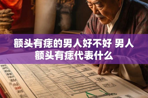 额头有痣的男人好不好 男人额头有痣代表什么