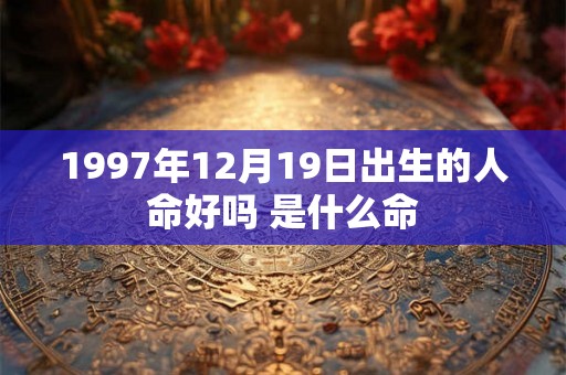 1997年12月19日出生的人命好吗 是什么命