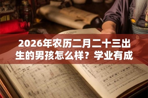 2026年农历二月二十三出生的男孩怎么样？学业有成吗？