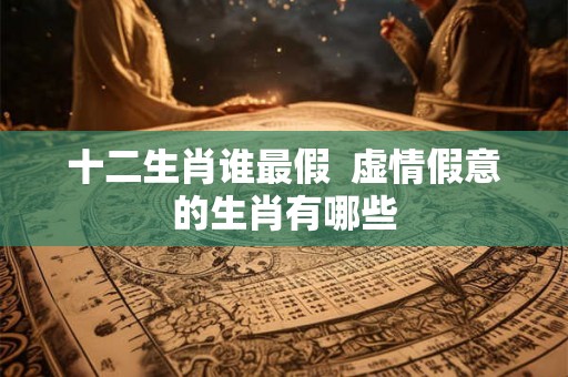 十二生肖谁最假 虚情假意的生肖有哪些 十二生肖谁最假 虚情假意的生肖有哪些