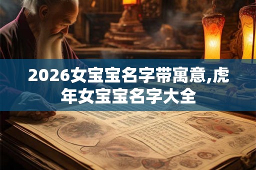 2026女宝宝名字带寓意,虎年女宝宝名字大全