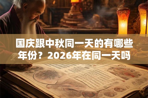 国庆跟中秋同一天的有哪些年份？2026年在同一天吗