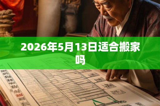2026年5月13日适合搬家吗
