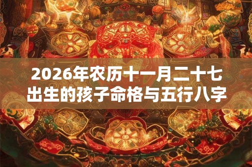 2026年农历十一月二十七出生的孩子命格与五行八字