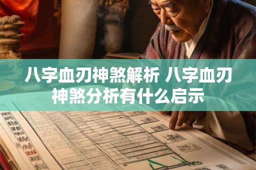 八字血刃神煞解析 八字血刃神煞分析有什么启示