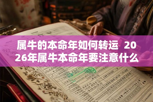 属牛的本命年如何转运  2026年属牛本命年要注意什么