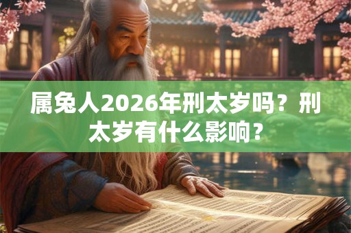 属兔人2026年刑太岁吗？刑太岁有什么影响？