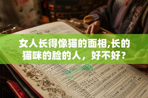 女人长得像猫的面相,长的猫咪的脸的人，好不好？