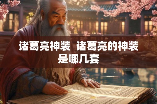 诸葛亮神装  诸葛亮的神装是哪几套