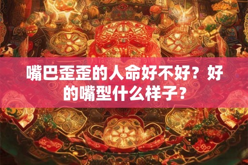 嘴巴歪歪的人命好不好？好的嘴型什么样子？