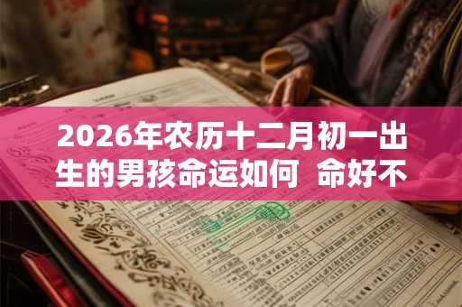 2026年农历十二月初一出生的男孩命运如何  命好不好
