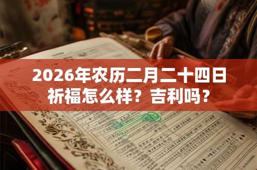 2026年农历二月二十四日祈福怎么样？吉利吗？