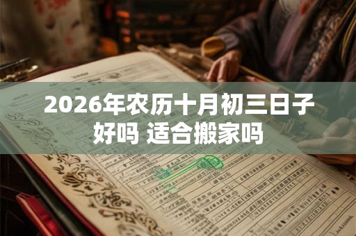 2026年农历十月初三日子好吗 适合搬家吗 2026年农历十月初三日子好吗 适合搬家吗