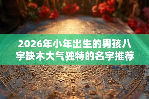 2026年小年出生的男孩八字缺木大气独特的名字推荐