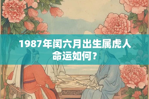 1987年闰六月出生属虎人命运如何？