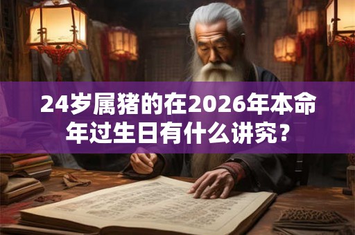 24岁属猪的在2026年本命年过生日有什么讲究? 24岁属猪的在2026年本命年过生日有什么讲究?