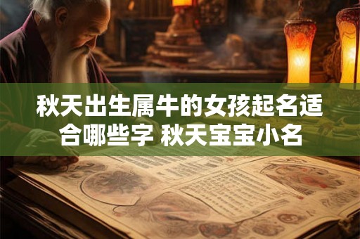 秋天出生属牛的女孩起名适合哪些字 秋天宝宝小名