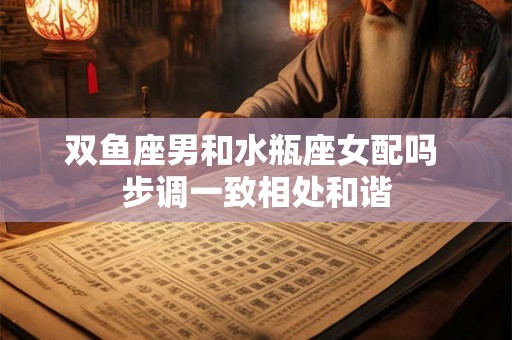 双鱼座男和水瓶座女配吗 步调一致相处和谐 双鱼座男和水瓶座女配吗 步调一致相处和谐
