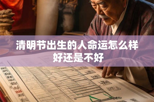 清明节出生的人命运怎么样 好还是不好