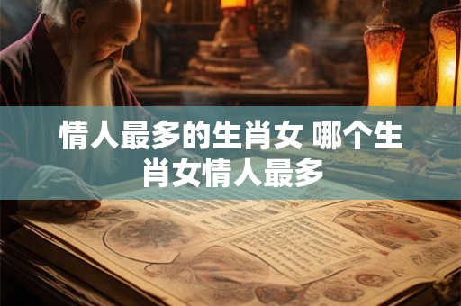 情人最多的生肖女 哪个生肖女情人最多