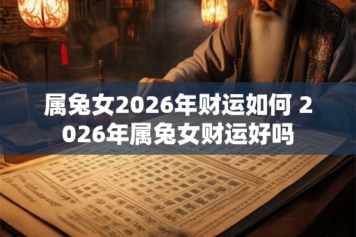 属兔女2026年财运如何 2026年属兔女财运好吗 属兔女2026年财运如何 2026年属兔女财运好吗