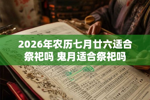 2026年农历七月廿六适合祭祀吗 鬼月适合祭祀吗