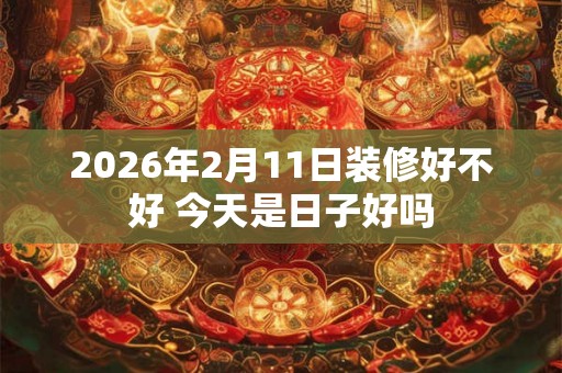 2026年2月11日装修好不好 今天是日子好吗