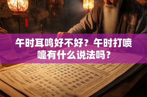 午时耳鸣好不好?午时打喷嚏有什么说法吗? 午时耳鸣好不好?午时打喷嚏有什么说法吗?