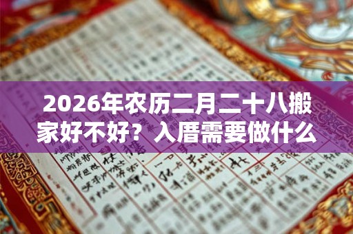 2026年农历二月二十八搬家好不好？入厝需要做什么？
