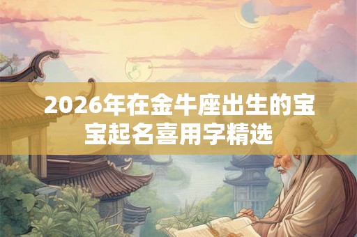 2026年在金牛座出生的宝宝起名喜用字精选