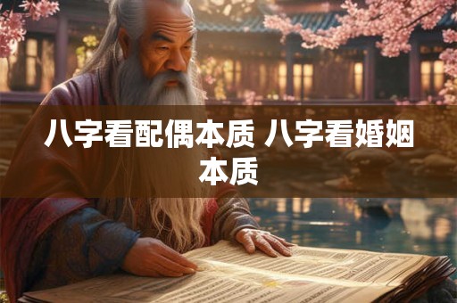 八字看配偶本质 八字看婚姻本质 八字看配偶本质 八字看婚姻本质