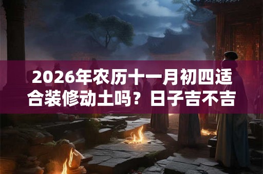 2026年农历十一月初四适合装修动土吗？日子吉不吉利？