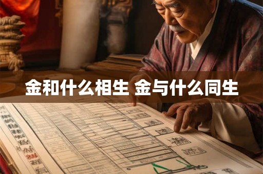 金和什么相生 金与什么同生