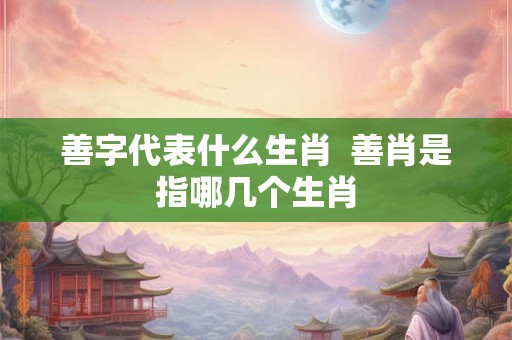 善字代表什么生肖  善肖是指哪几个生肖