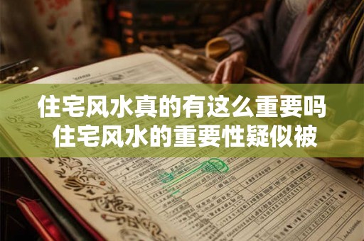 住宅风水真的有这么重要吗 住宅风水的重要性疑似被夸大 住宅风水真的有这么重要吗 住宅风水的重要性疑似被夸大