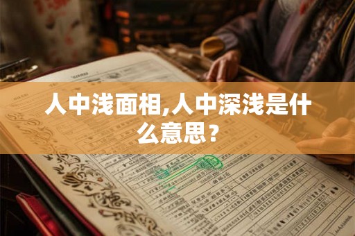 人中浅面相,人中深浅是什么意思？