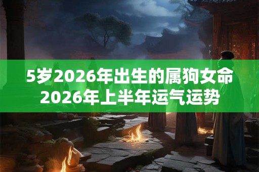5岁2026年出生的属狗女命2026年上半年运气运势