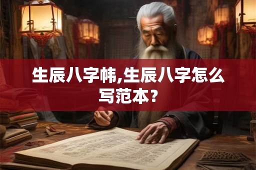 生辰八字帏,生辰八字怎么写范本？