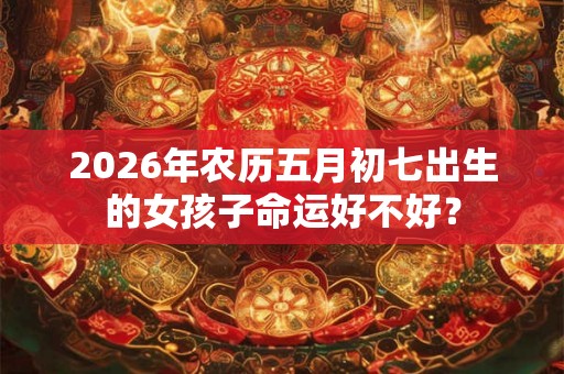 2026年农历五月初七出生的女孩子命运好不好？