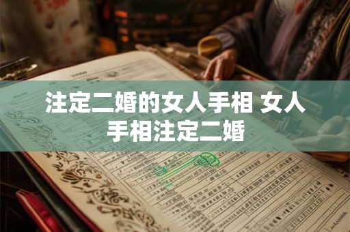 注定二婚的女人手相 女人手相注定二婚