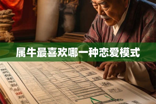 属牛最喜欢哪一种恋爱模式