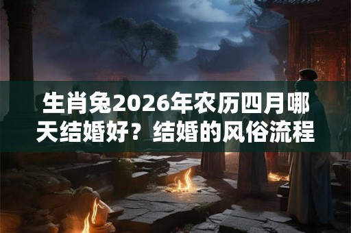 生肖兔2026年农历四月哪天结婚好？结婚的风俗流程