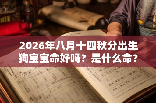 2026年八月十四秋分出生狗宝宝命好吗？是什么命？