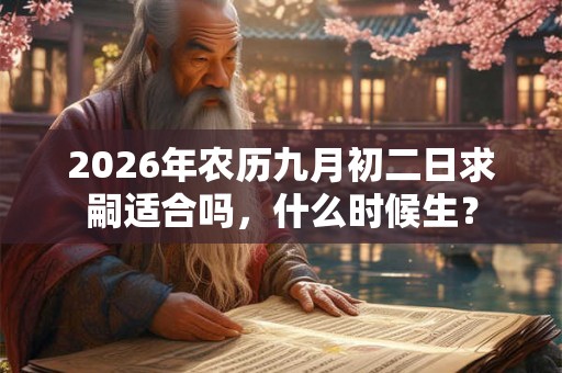 2026年农历九月初二日求嗣适合吗，什么时候生？