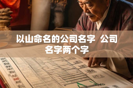 以山命名的公司名字  公司名字两个字