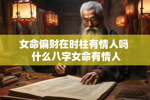 女命偏财在时柱有情人吗  什么八字女命有情人