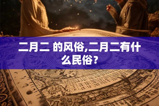 二月二 的风俗,二月二有什么民俗? 二月二 的风俗,二月二有什么民俗?