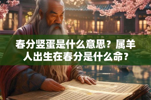 春分竖蛋是什么意思？属羊人出生在春分是什么命？